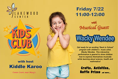 Lakewood Center July flyer