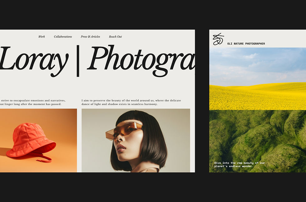 photography website examples