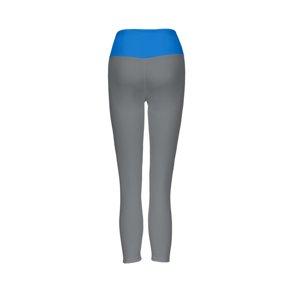 Thumbnail: Women's High-Rise Leggings-Critical Gorilla - Grey/CG Blue