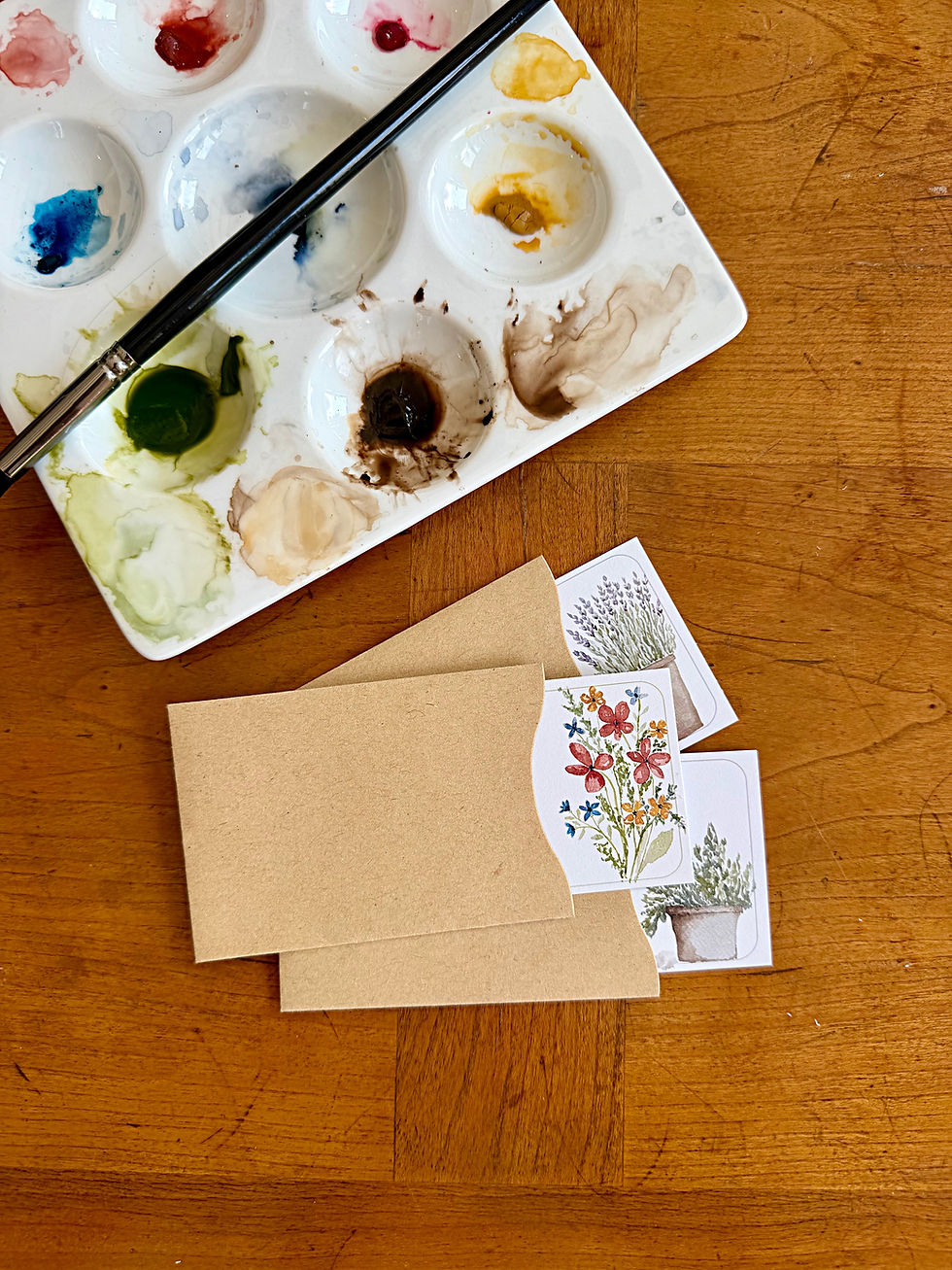 Thumbnail: English Garden -  Signature Mini Messages 10 Notecard Set