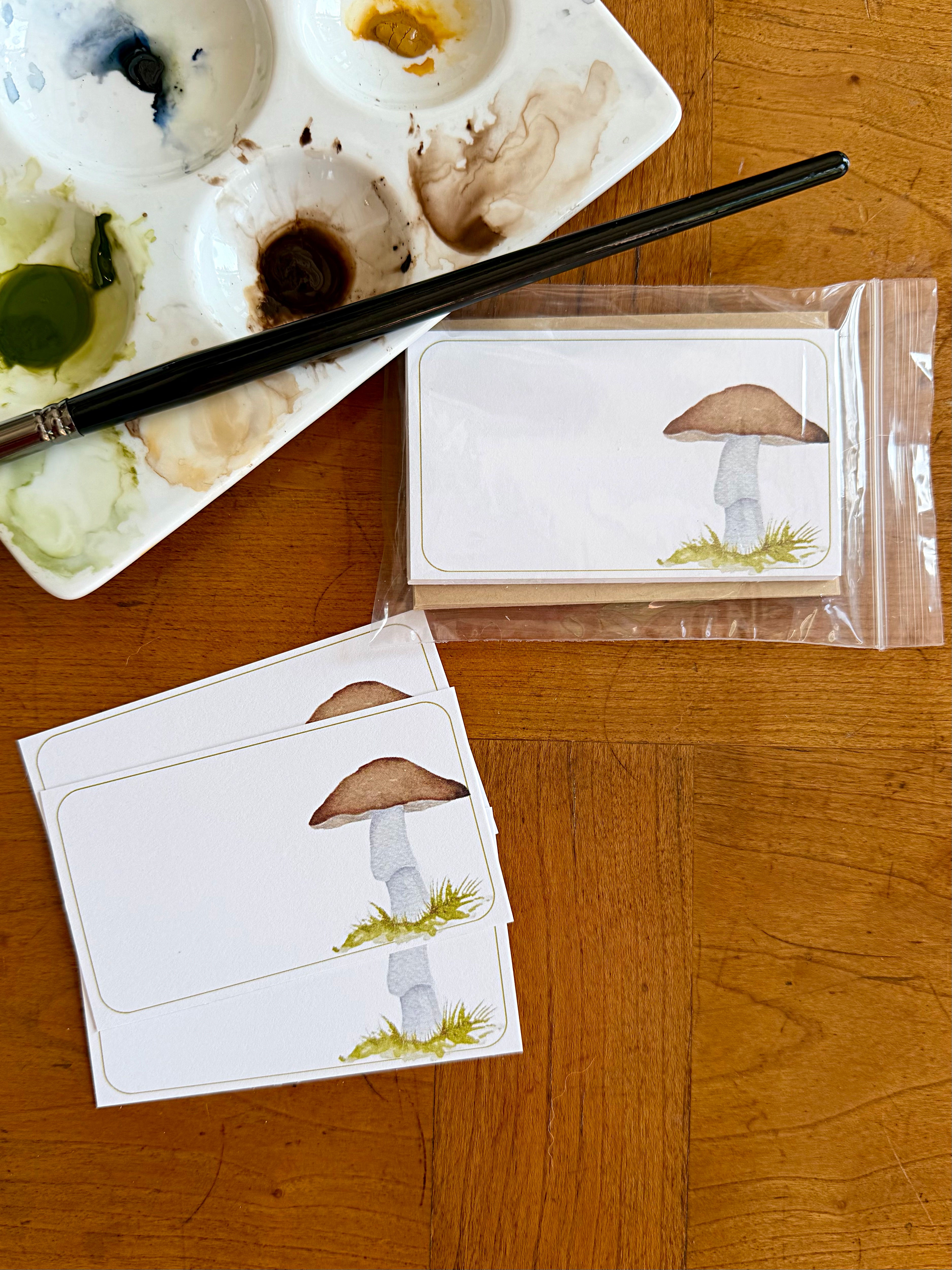 Mushroom - Signature Mini Messages 10 Notecard Set