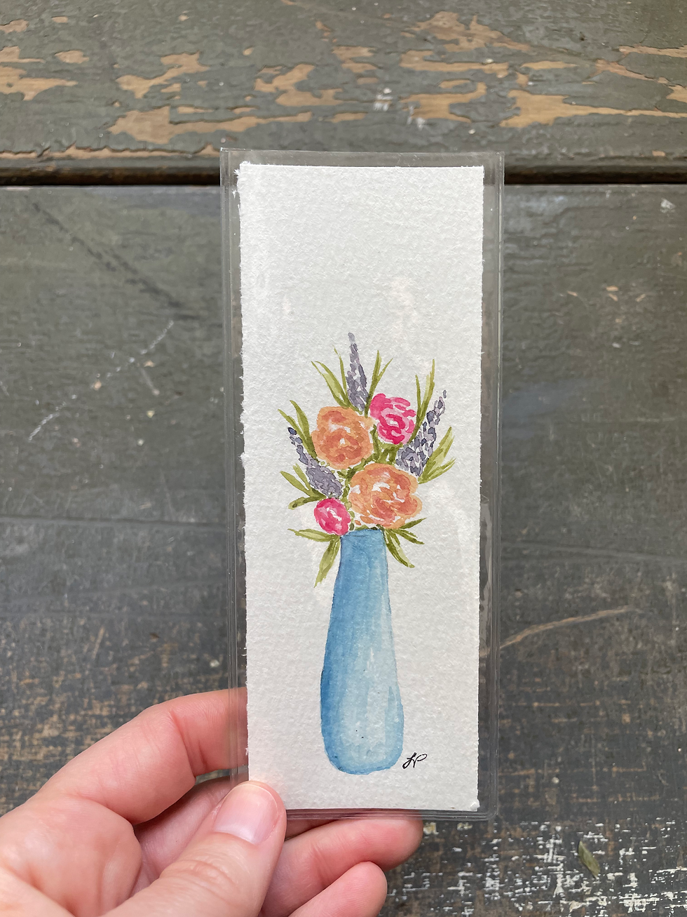 Handpainted Bookmark: Showpiece