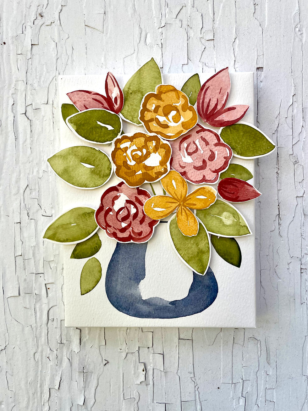 Thumbnail: 3-D Watercolor - Fall Bouquet With Laura-  Saturday October 18th