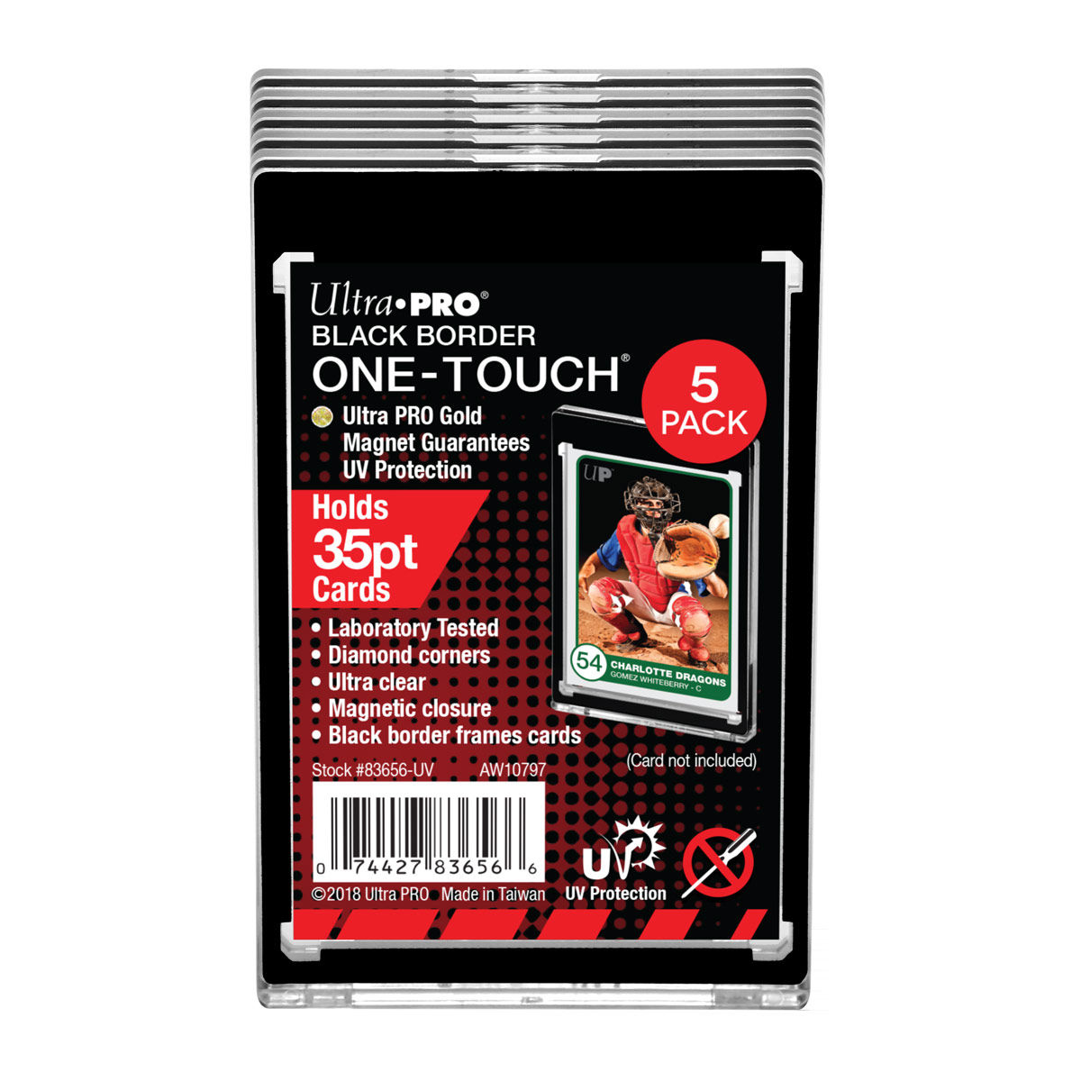 Ultra Pro: 35pt One touch 5 pack - Black