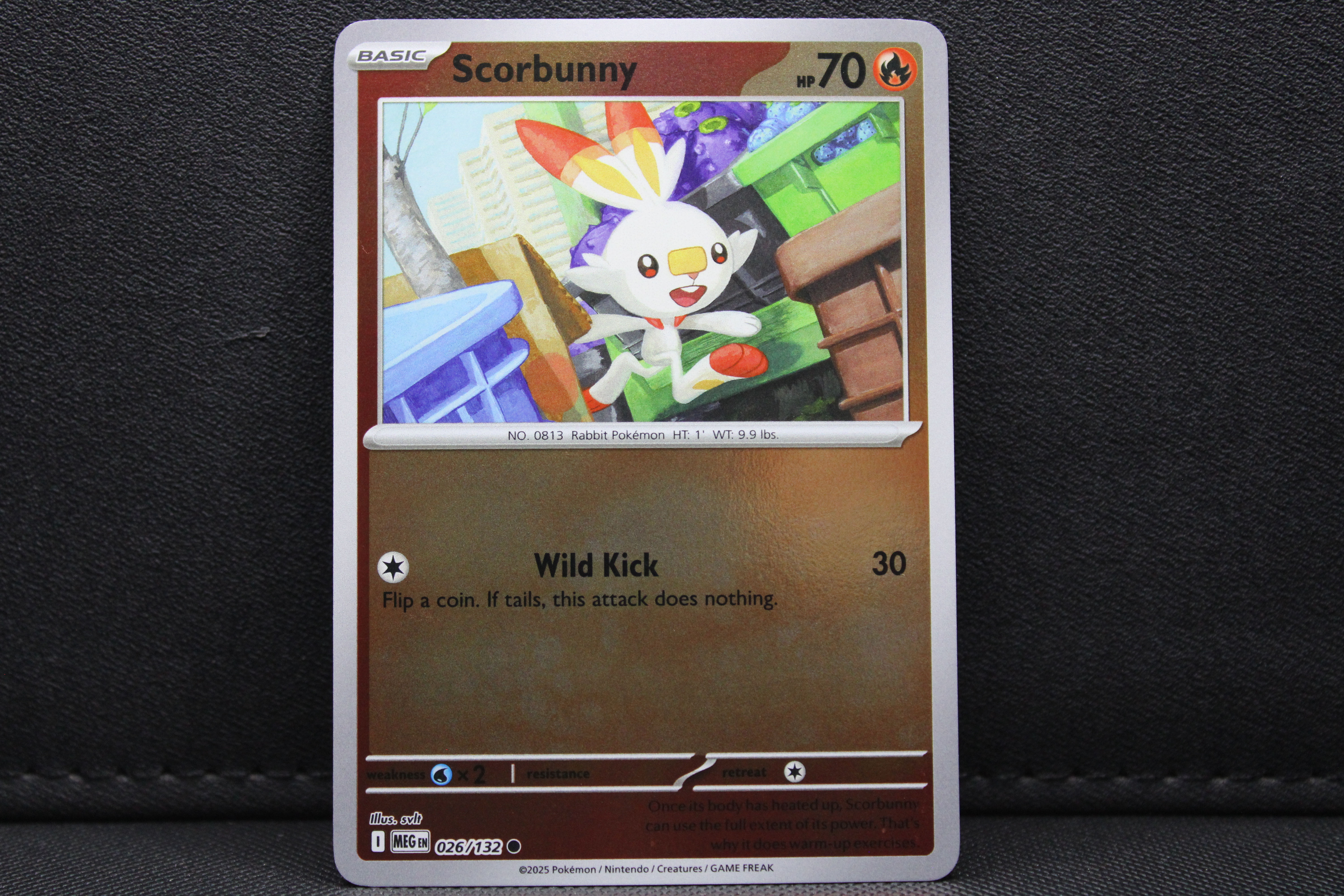 Scorbunny 026/132 - Reverse Holo, ME Mega Evolution