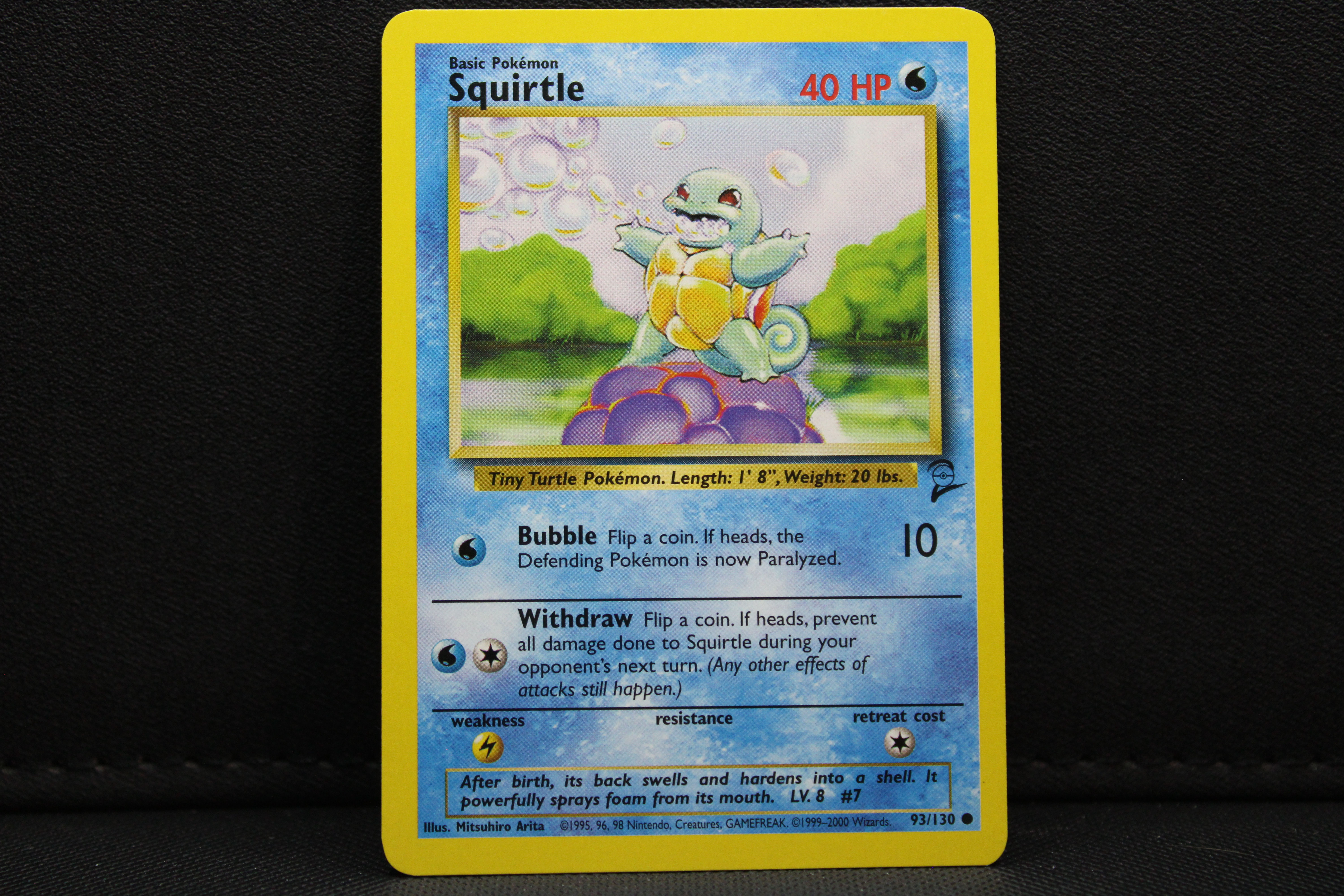 Squirtle 93/130 - Non Holo, Base Set 2