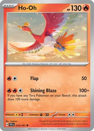 Ho-Oh 019/191 - Non Holo, SV Surging Sparks