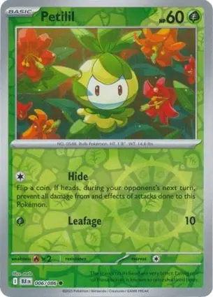 Petilil 006/086 - Reverse Holo, SV Black Bolt