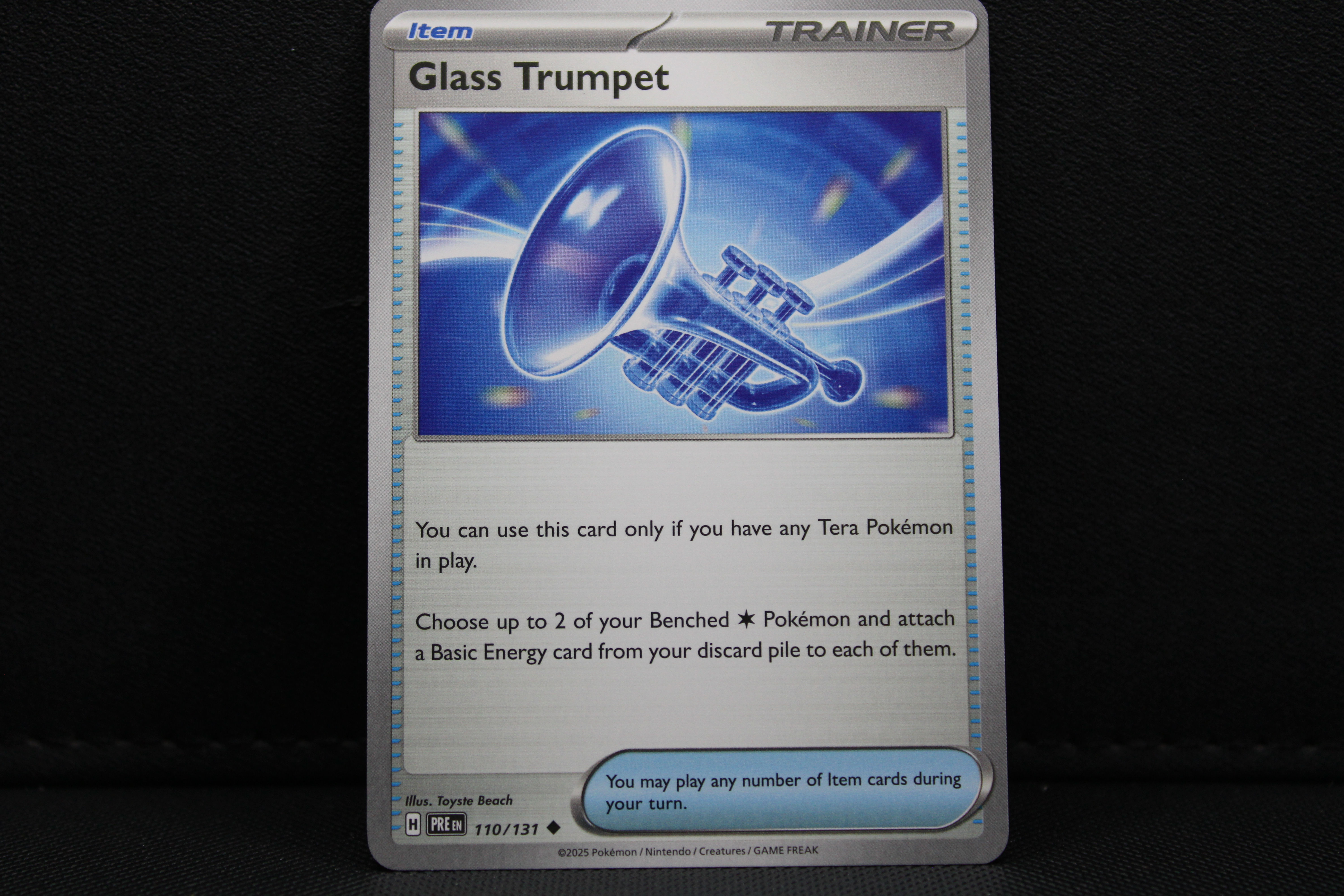 Glass Trumpet 110/131 - Trainer Non Holo, SV Prismatic Evolutions