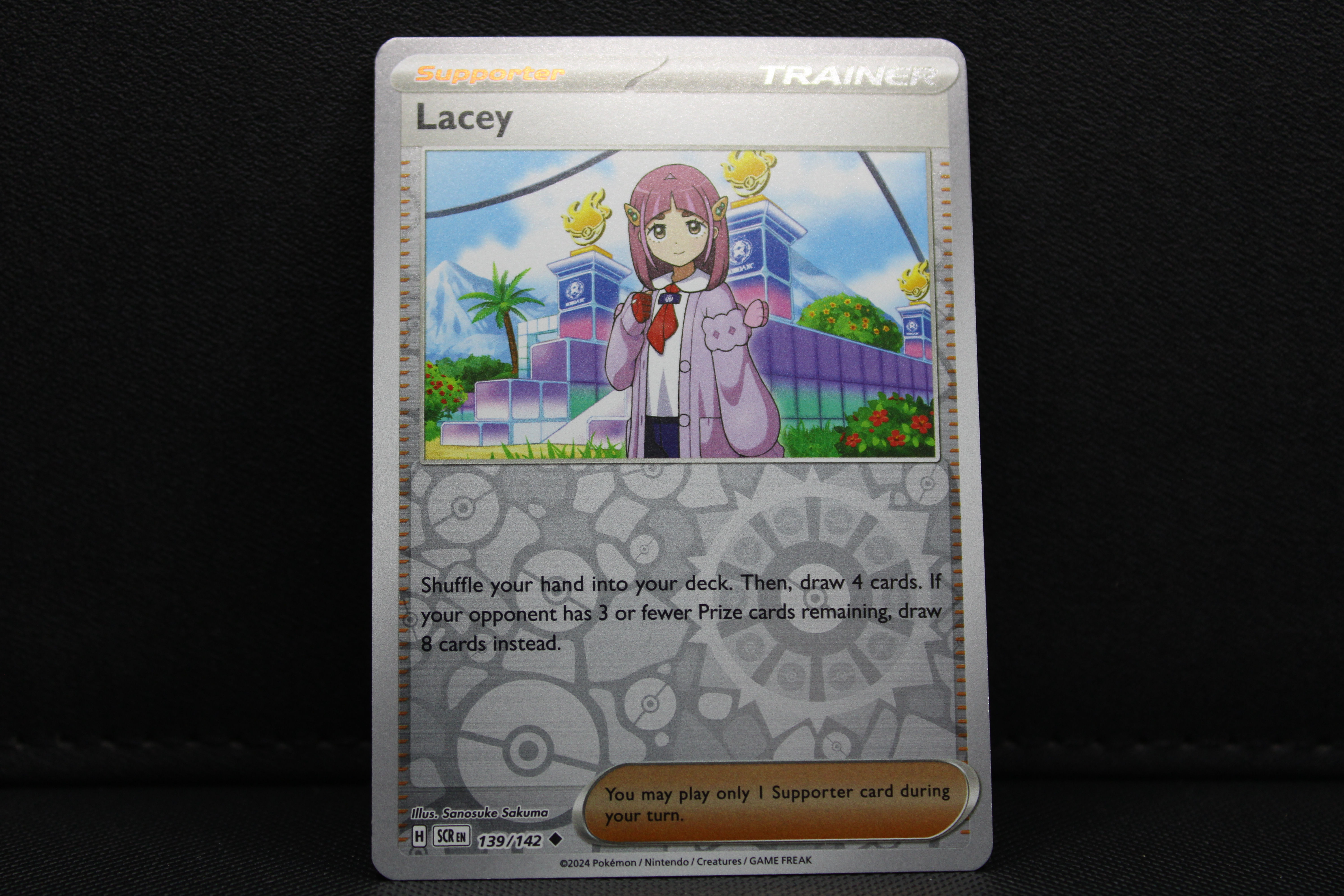 Lacey 139/142 - Trainer Reverse Holo, SV Stellar Crown