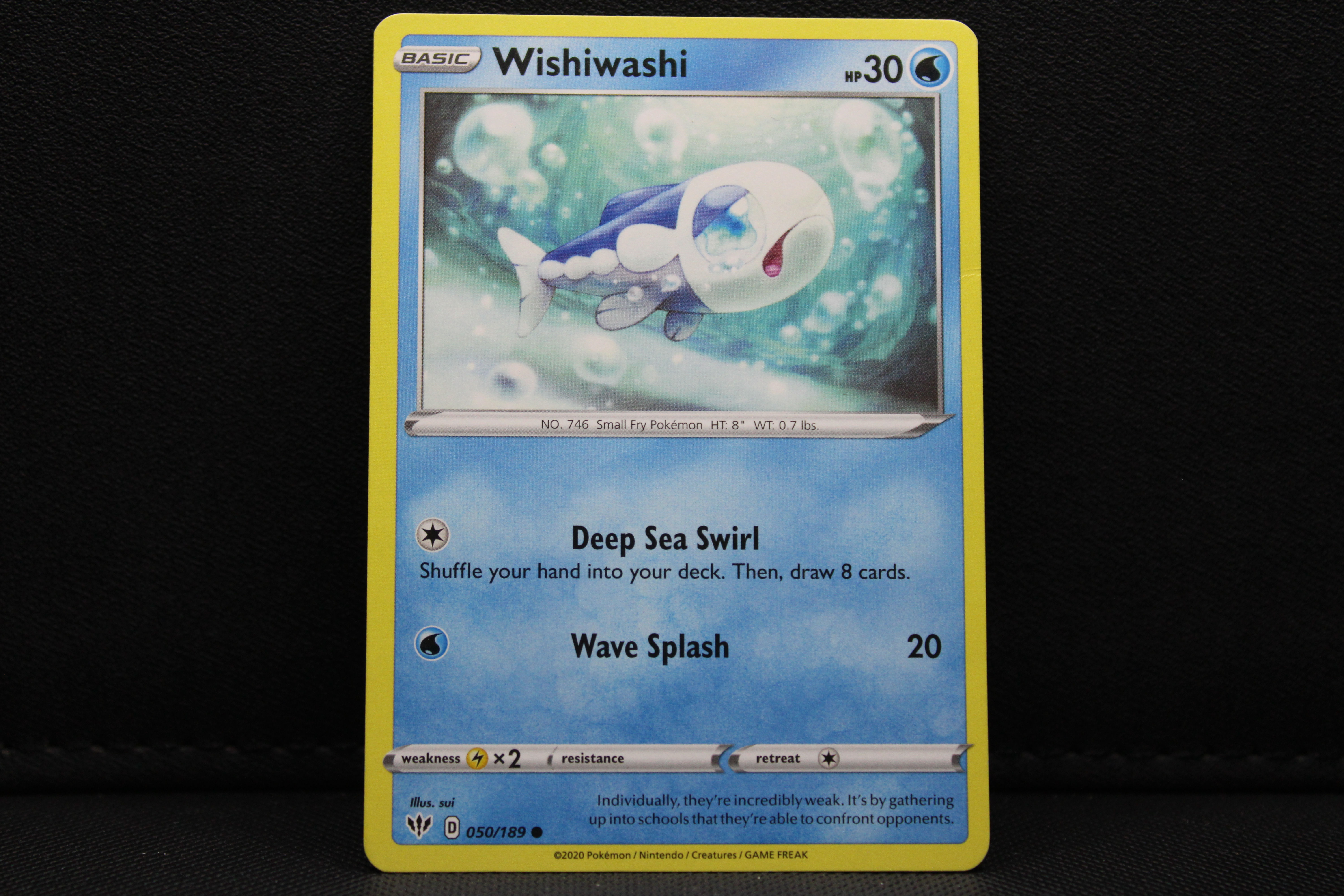 Wishiwashi 050/189 - Non Holo, SWSH Darkness Ablaze