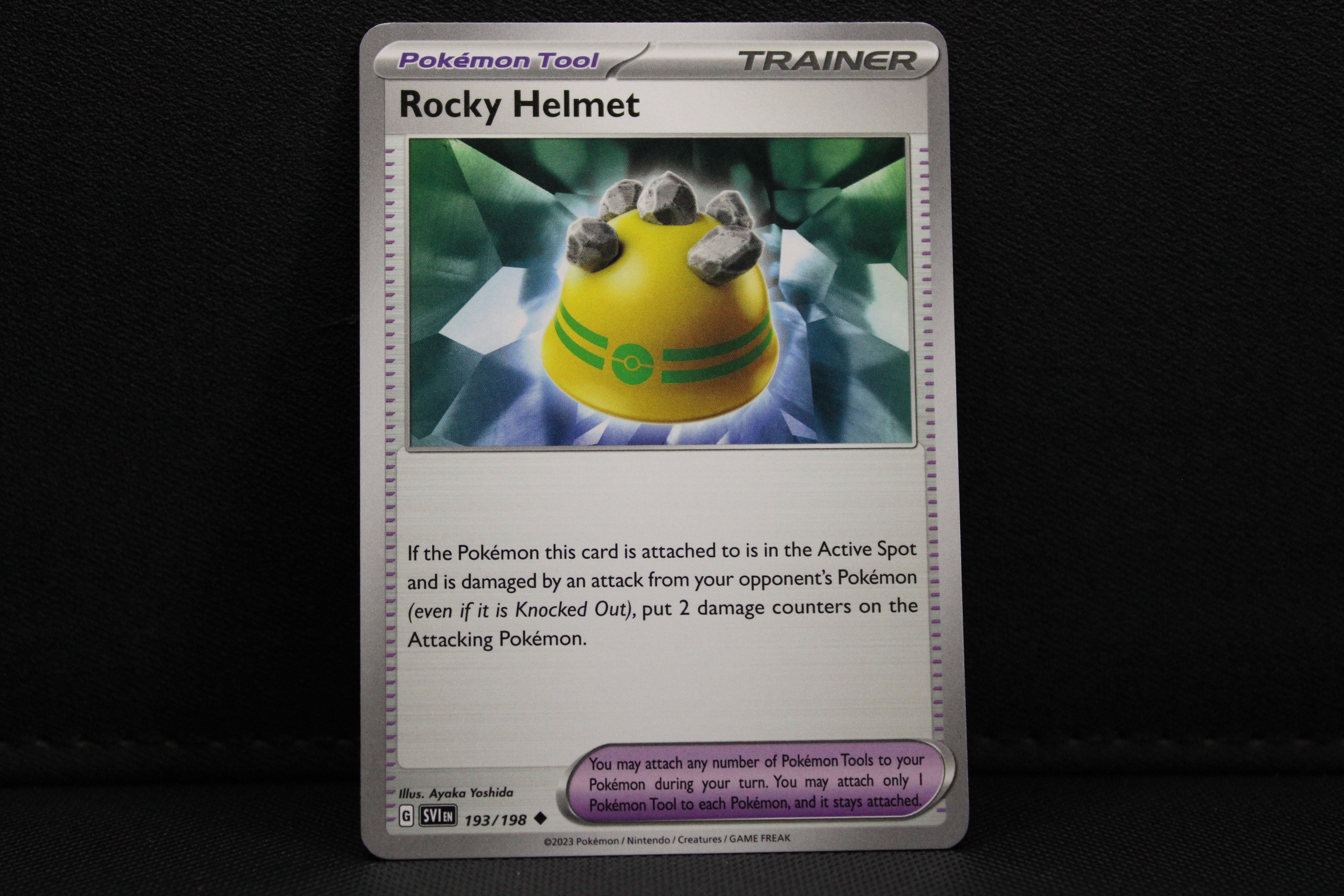 Rocky Helmet 193/198 - Trainer Non Holo, SV Scarlet & Violet