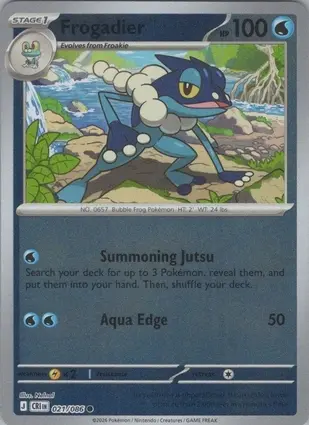 Frogadier 021/086 - Reverse Holo, ME Chaos Rising
