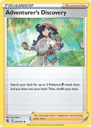 Adventurer's Discovery 224/264 - Trainer Non Holo, SWSH Fusion Strike