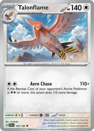 Talonflame 123/142 - Non Holo, SV Stellar Crown