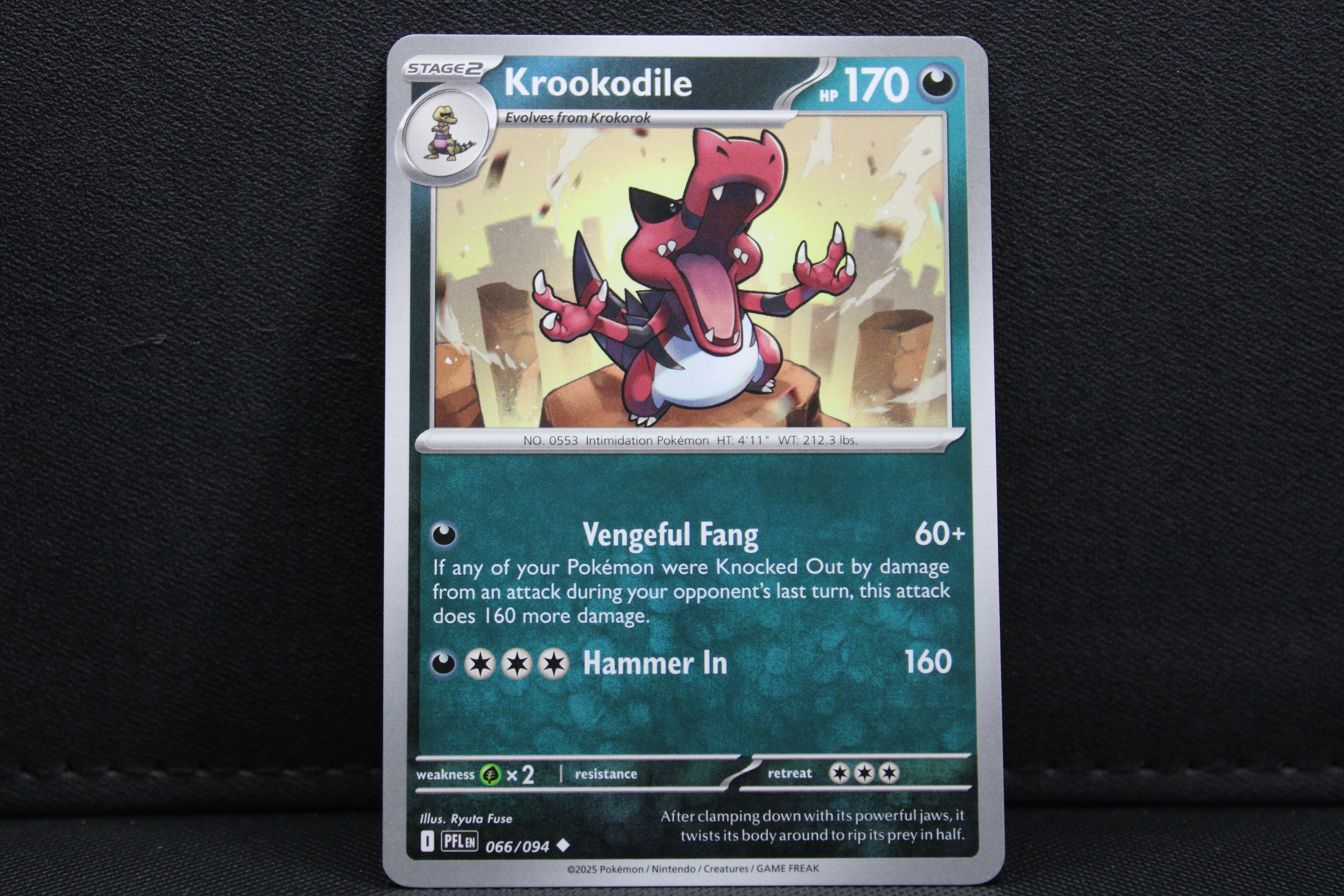 Krookodile 066/094 - Non Holo, ME Phantasmal Flames