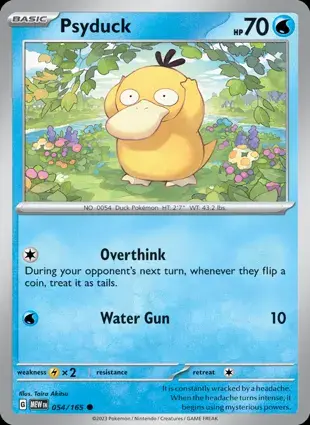 Psyduck 054/165 - Non Holo, SV 151