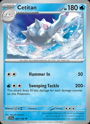 Cetitan 060/198 - Non Holo, SV Scarlet & Violet