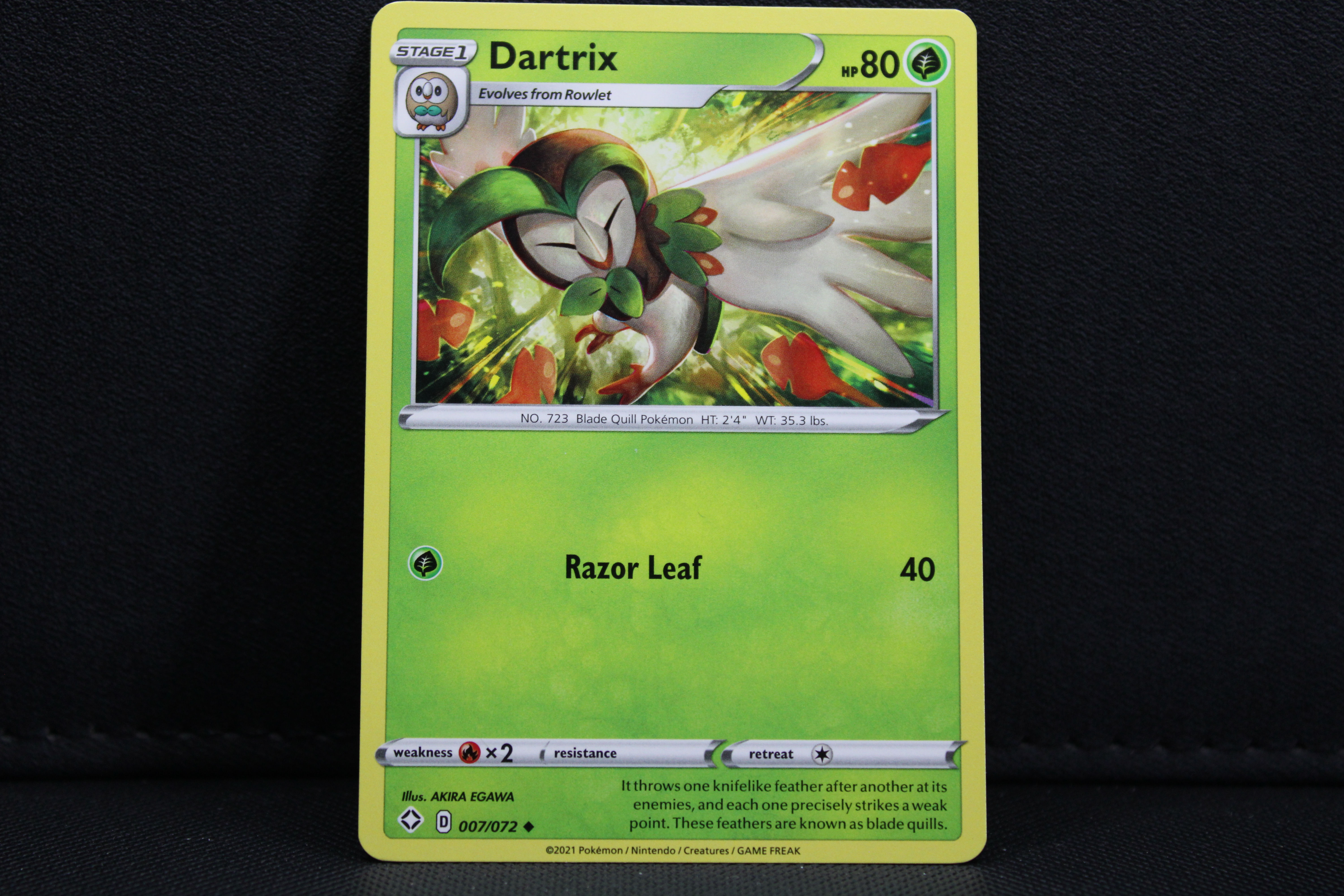 Dartrix 007/072 - Non Holo, SWSH Shining Fates