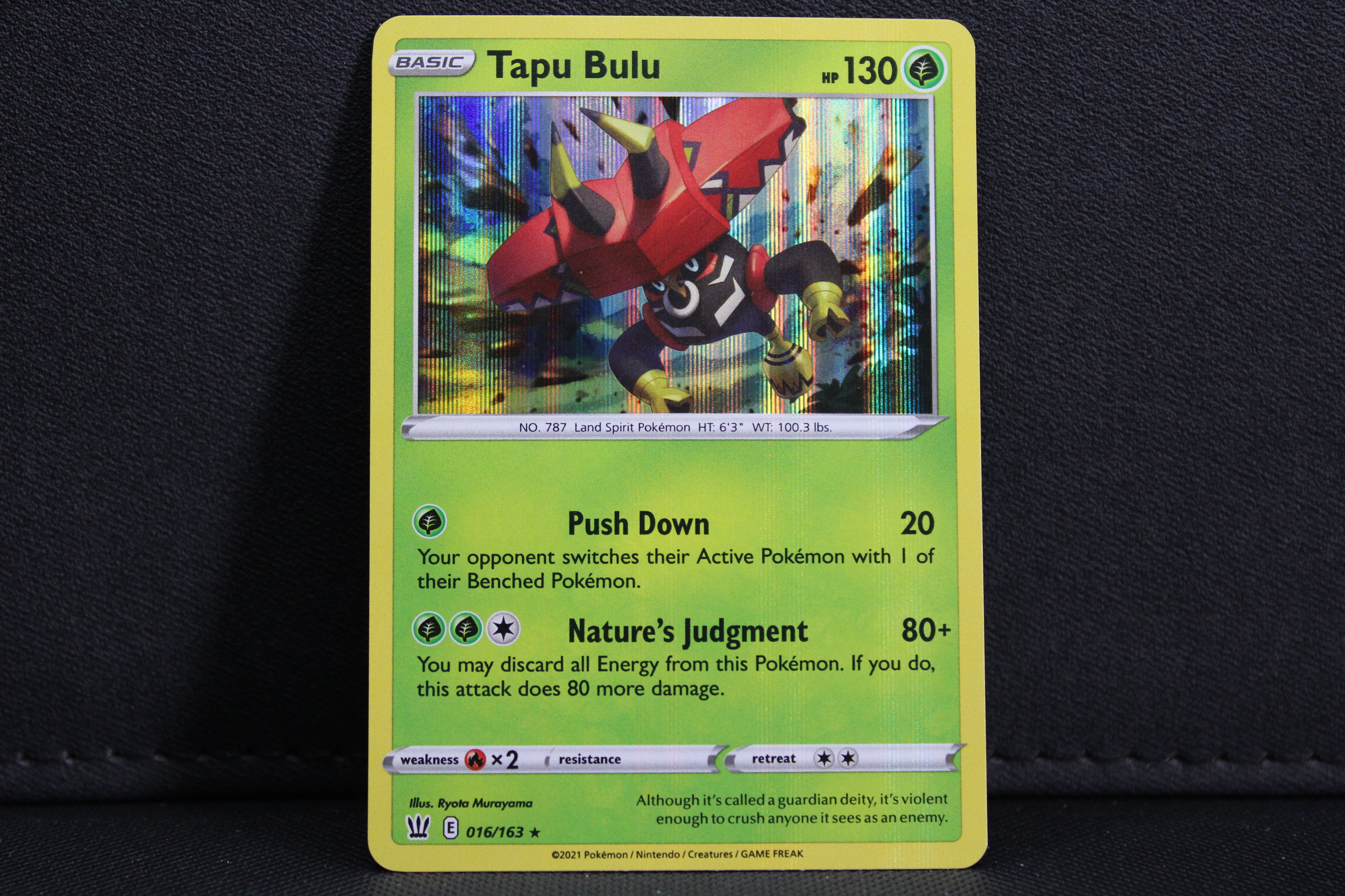 Tapu Bulu 016/163 - Holo, SWSH Battle Styles