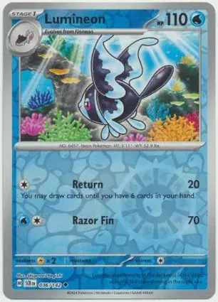Lumineon 036/142 - Reverse Holo, SV Stellar Crown