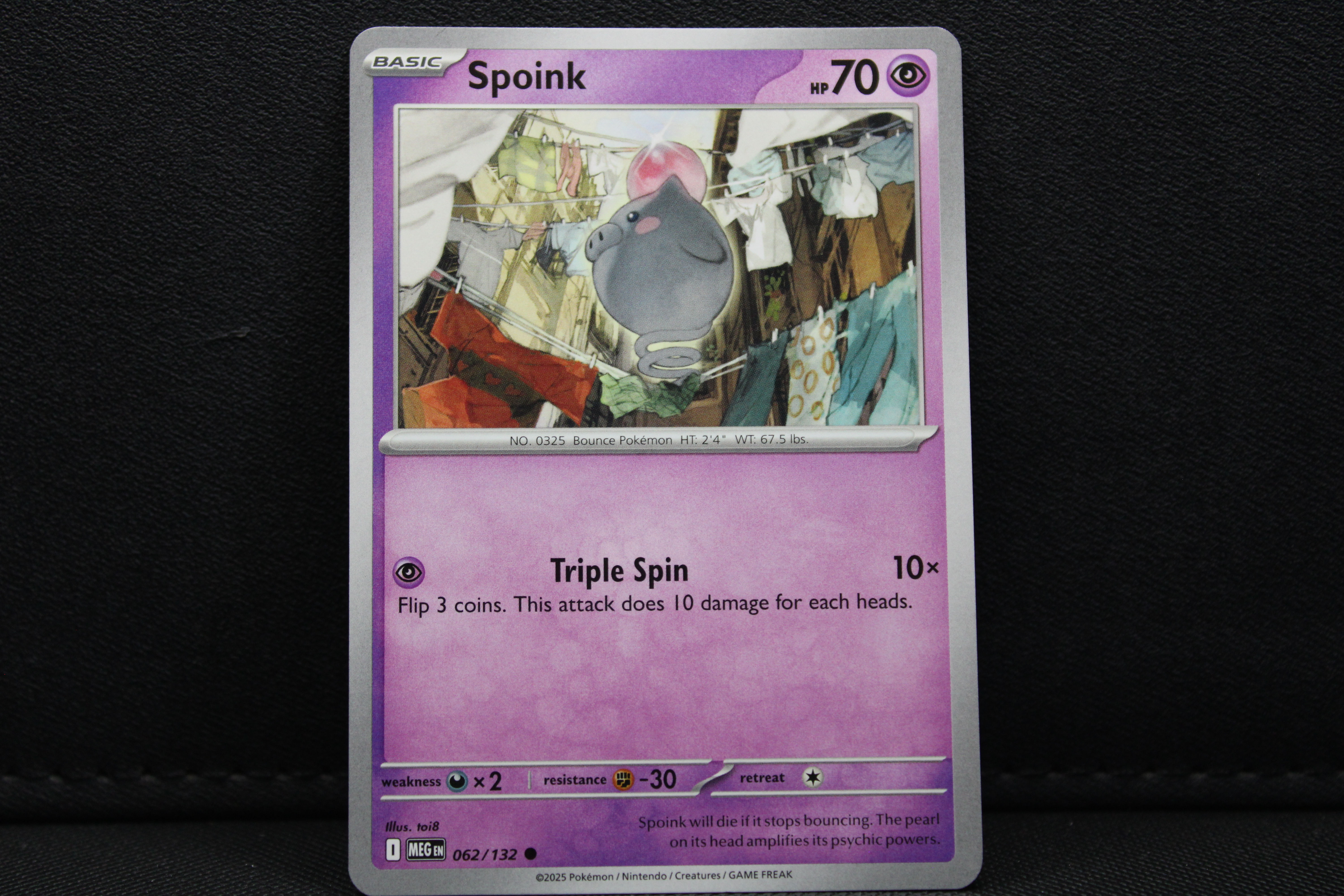 Spoink 062/132 - Non Holo, ME Mega Evolution