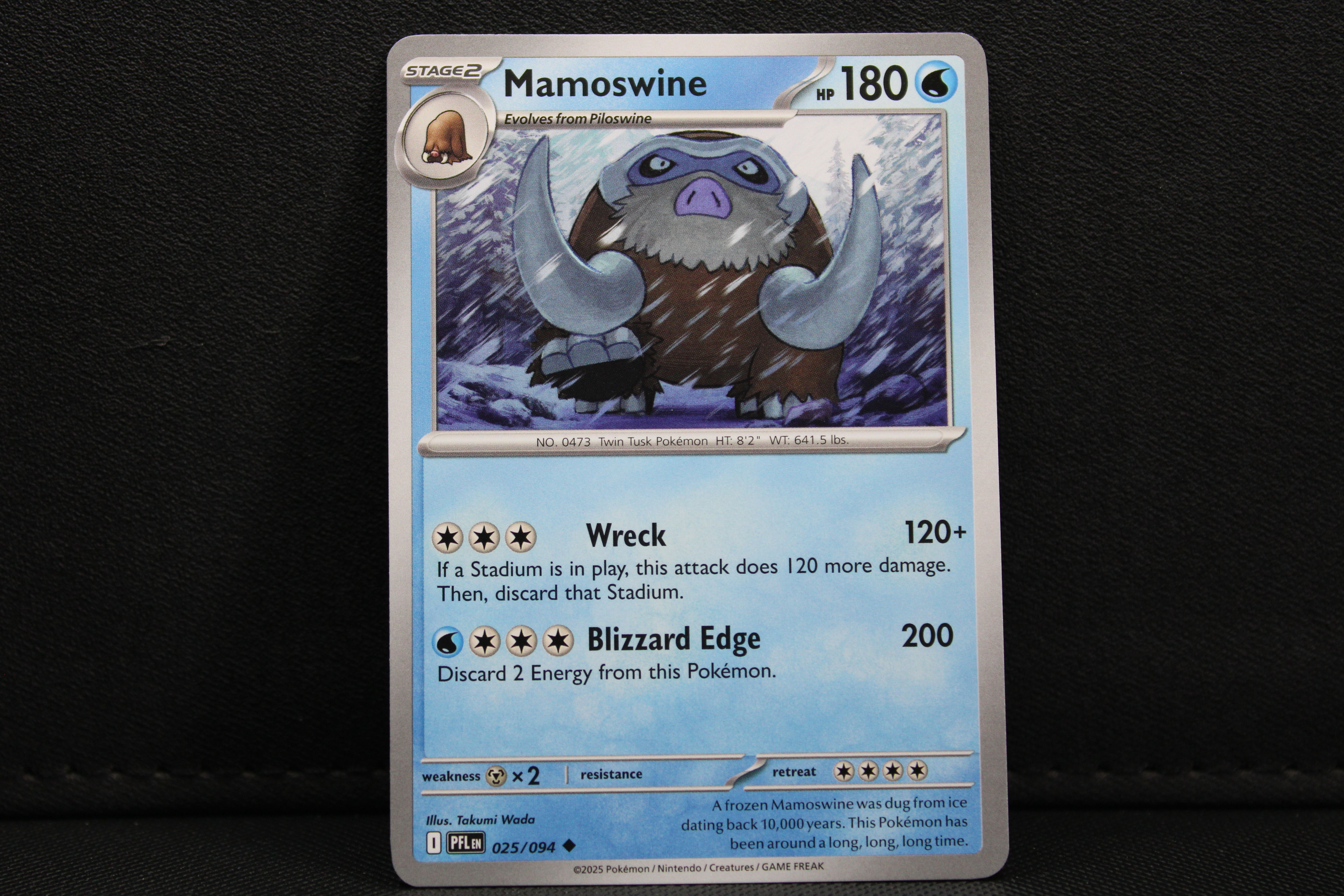 Mamoswine 025/094 - Non Holo, ME Phantasmal Flames