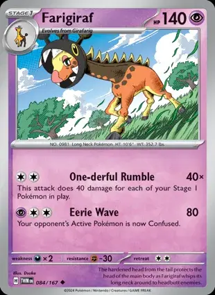 Farigiraf 084/167 - Non Holo, SV Twilight Masquerade