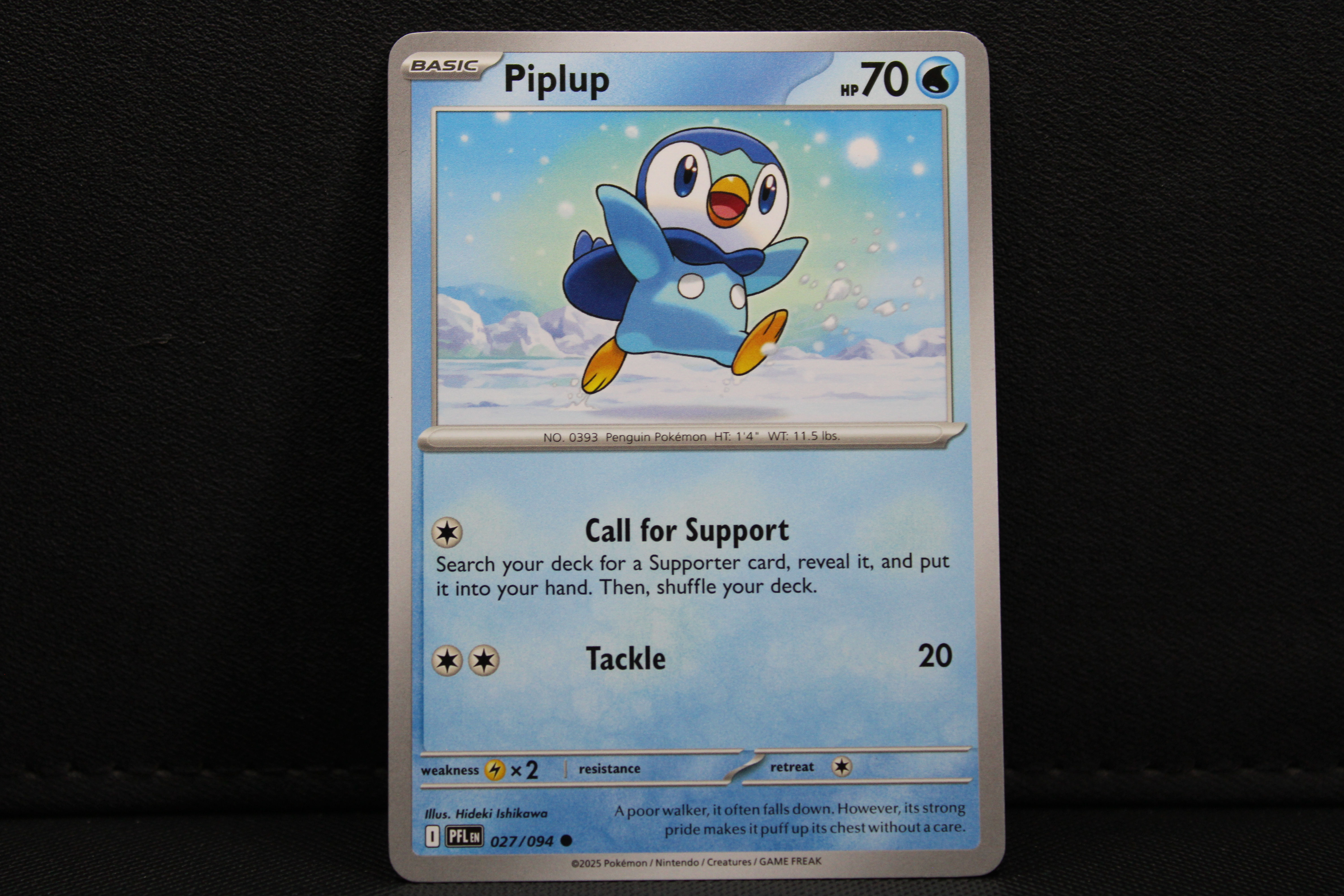 Piplup 027/094 - Non Holo, ME Phantasmal Flames
