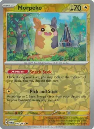 Morpeko 072/167 - Reverse Holo, SV Twilight Masquerade