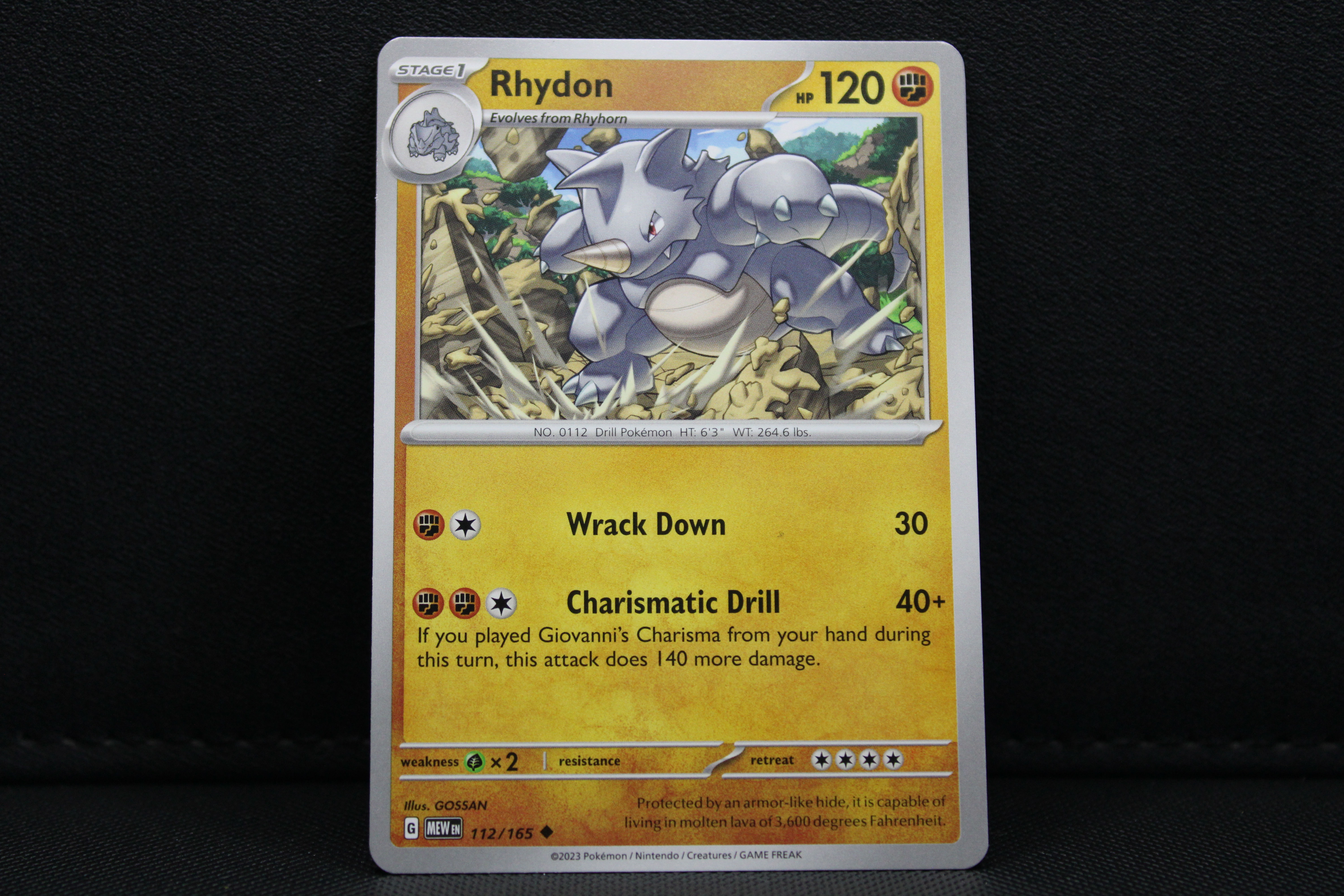 Rhydon 112/165 - Non Holo, SV 151