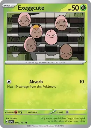 Exeggcute 002/191 - Non Holo, SV Surging Sparks