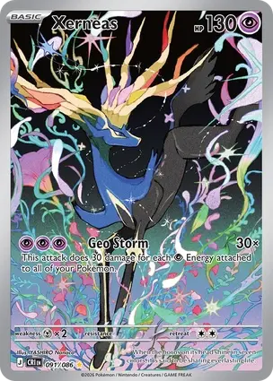 Xerneas 091/086 - Holo (Full Art), ME Chaos Rising