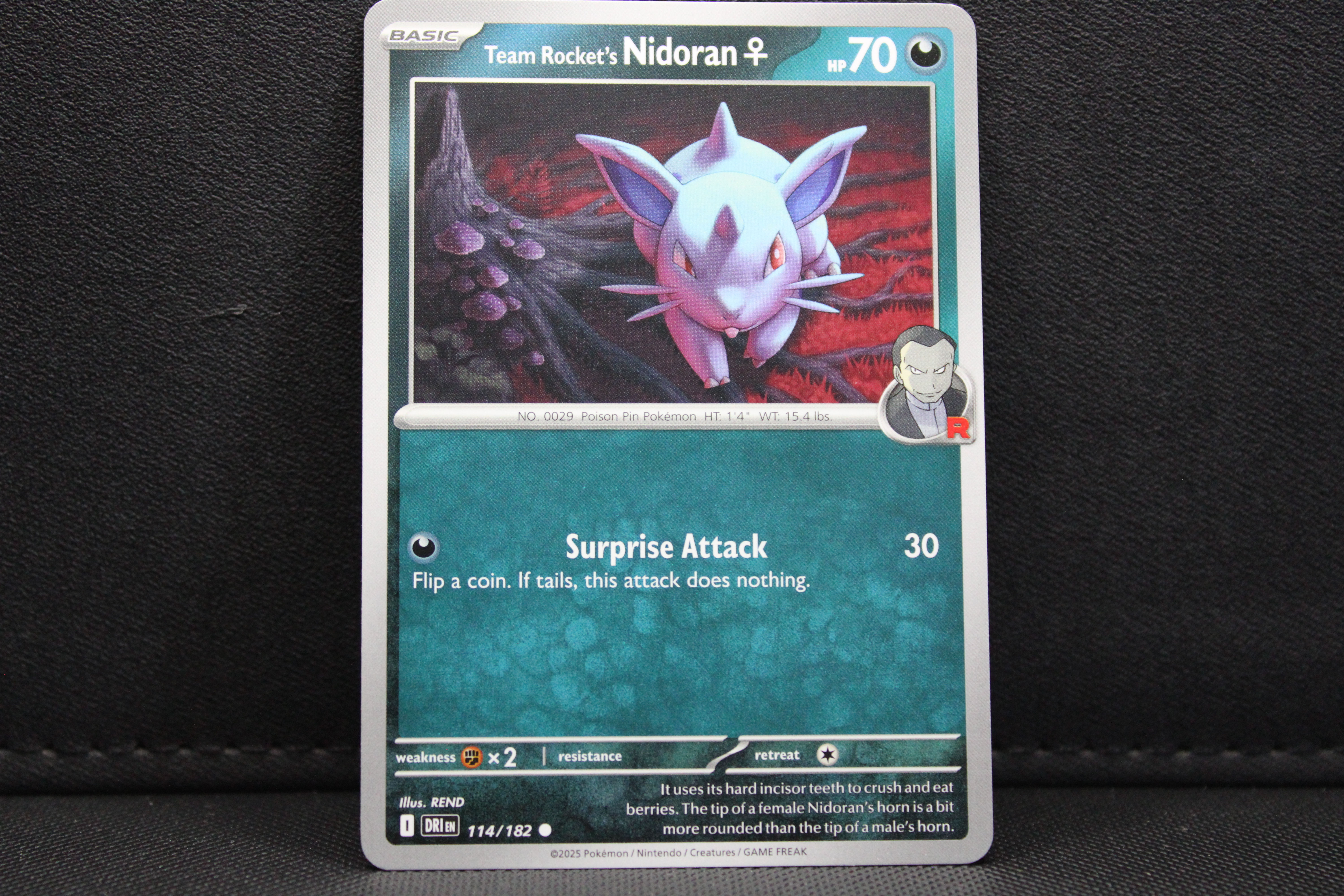 Team Rocket's Nidoran 114/182 - Non Holo, SV Destined Rivals