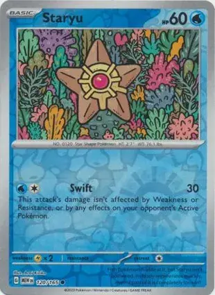 Staryu 120/165 - Reverse Holo, SV 151