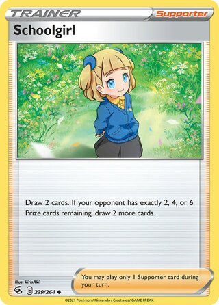 Schoolgirl 239/264 - Trainer Non Holo, SWSH Fusion Strike