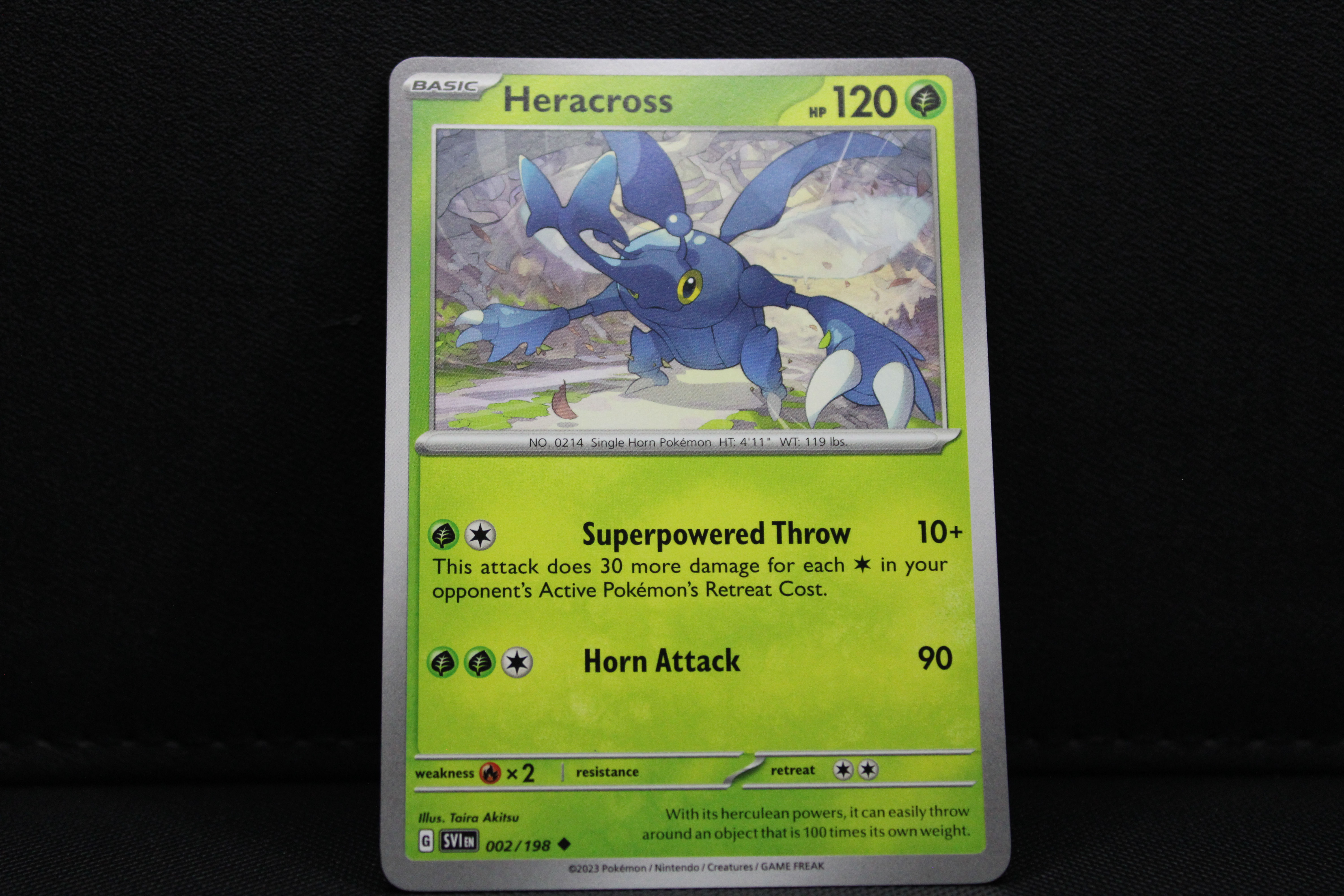 Heracross 002/198 - Non Holo, SV Scarlet & Violet 