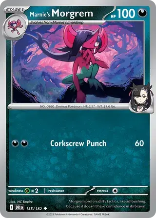 Marnie's Morgrem 135/182 - Non Holo, SV Destined Rivals
