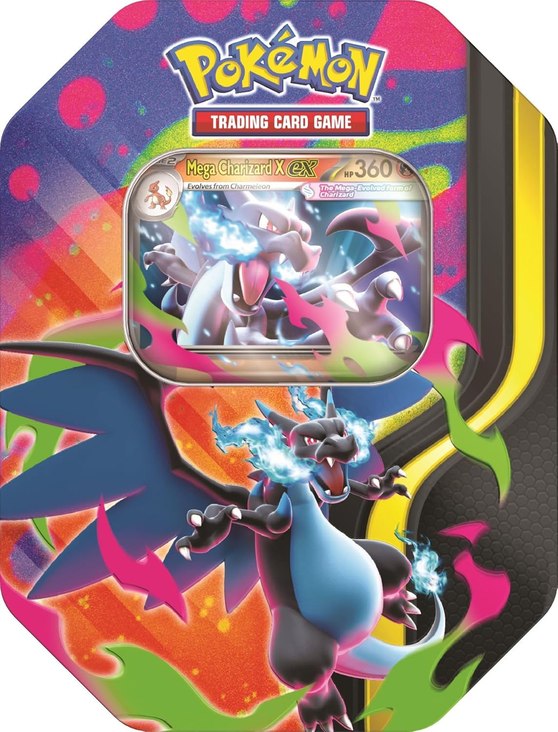 Pokémon TCG: Mega Charizard X Ex Tin 