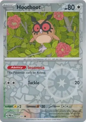 Hoothoot 077/131 - Reverse Holo, SV Prismatic Evolutions