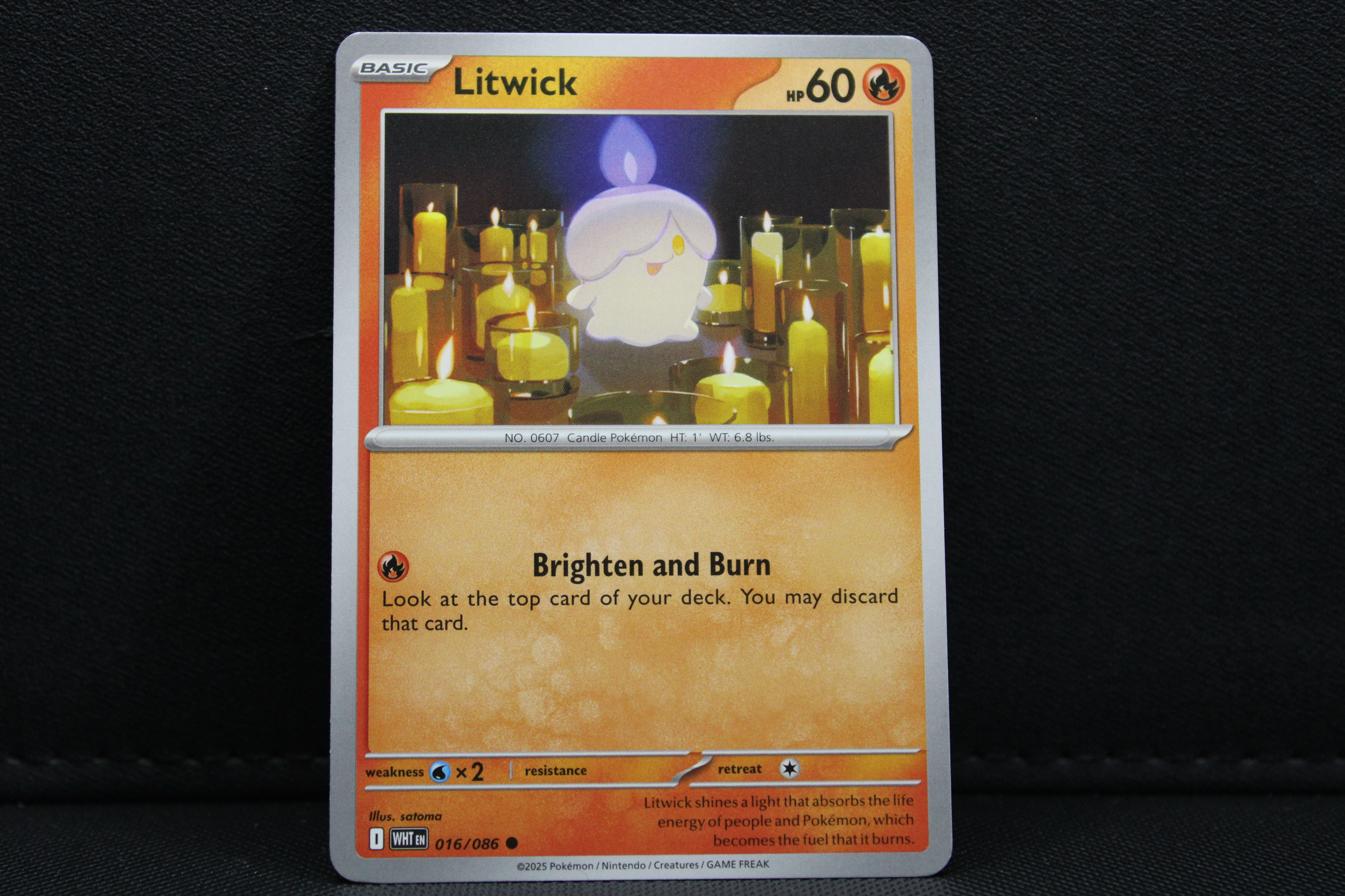 Litwick 016/086 - Non Holo, SV White Flare