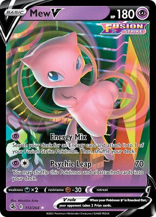 Mew V 113/264 - Holo (Full Art), SWSH Fusion Strike