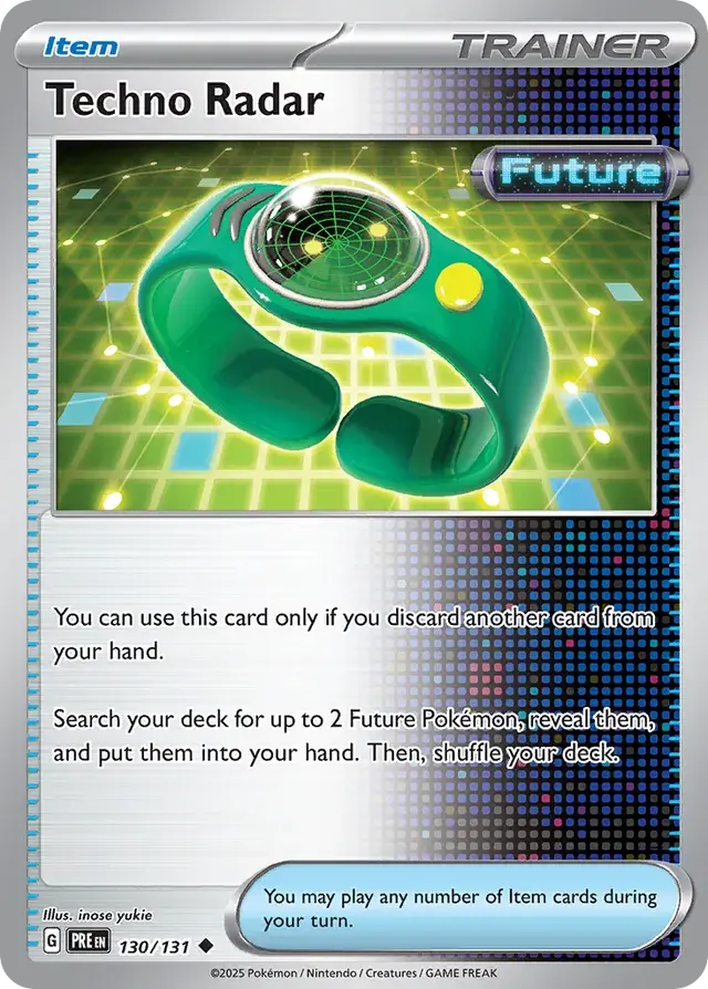 Techno Radar 130/131 - Trainer Non Holo, SV Prismatic Evolutions
