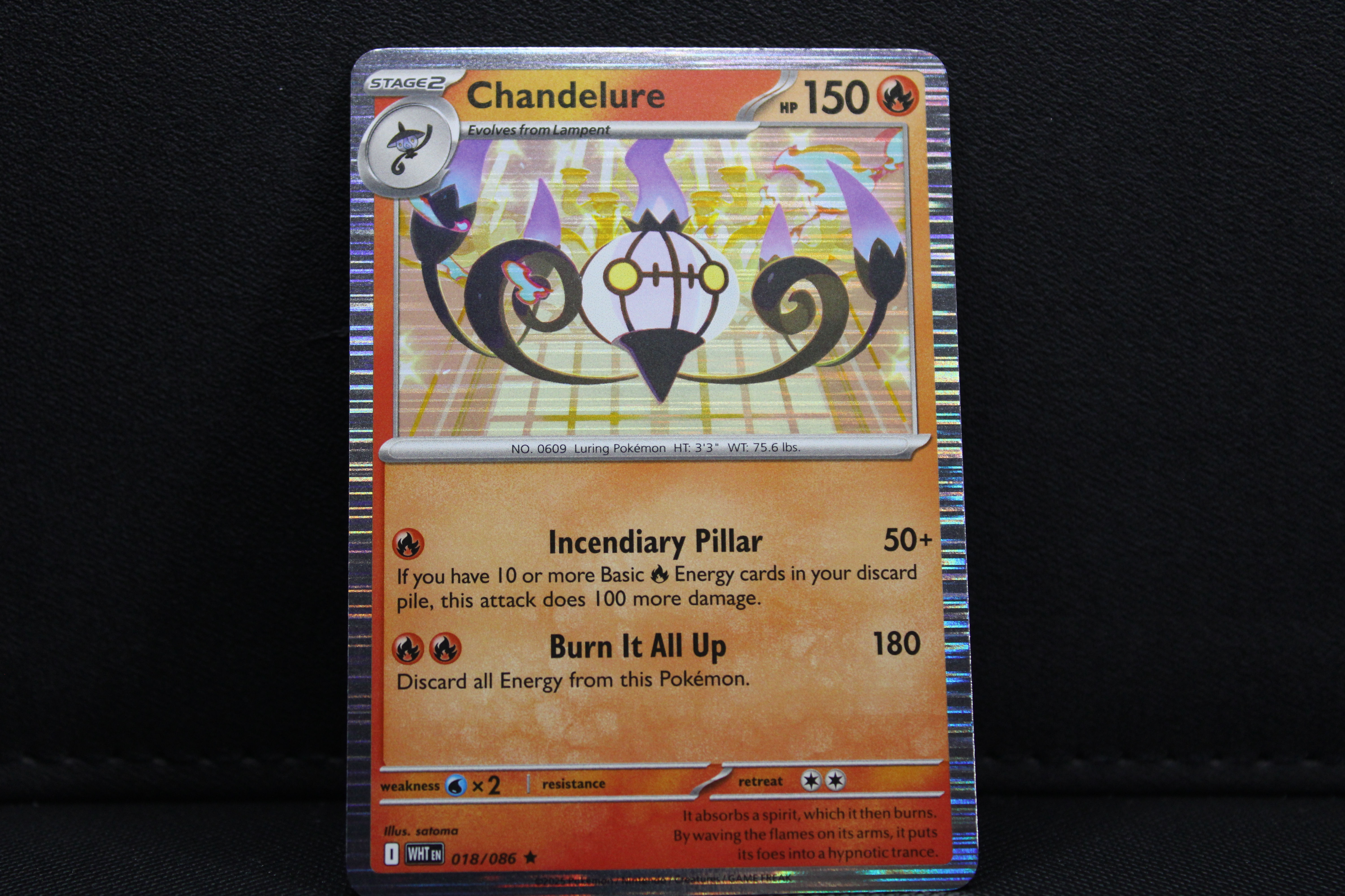 Chandelure 018/086 - Holo, SV White Flare