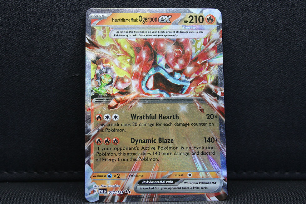 Thumbnail: Hearthflame Mask Ogerpon Ex 017/131 - Holo (Half Art) SV, Prismatic Evolutions