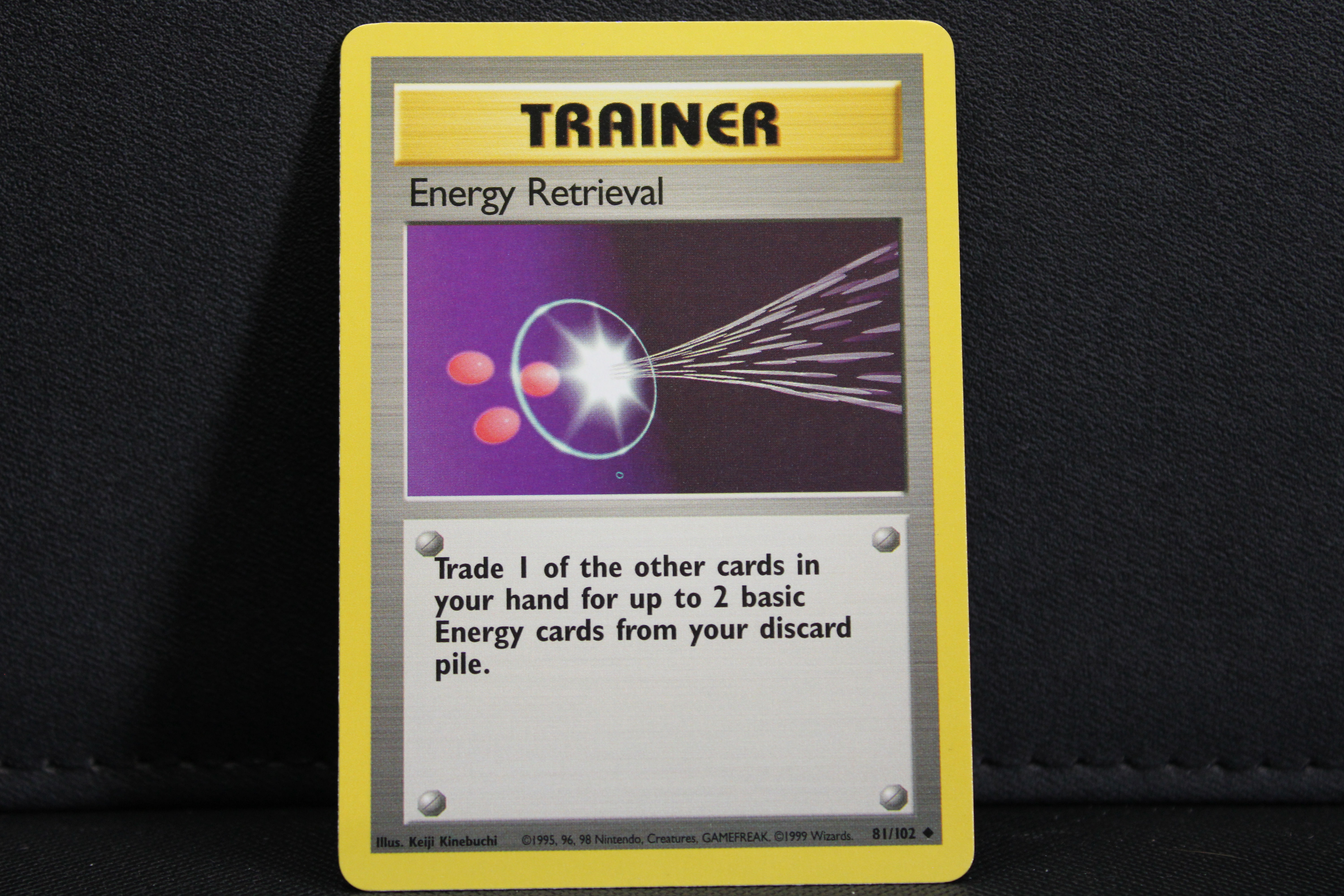 Energy Retrieval 81/102 - Trainer Non Holo, 1999 Unlimited Base