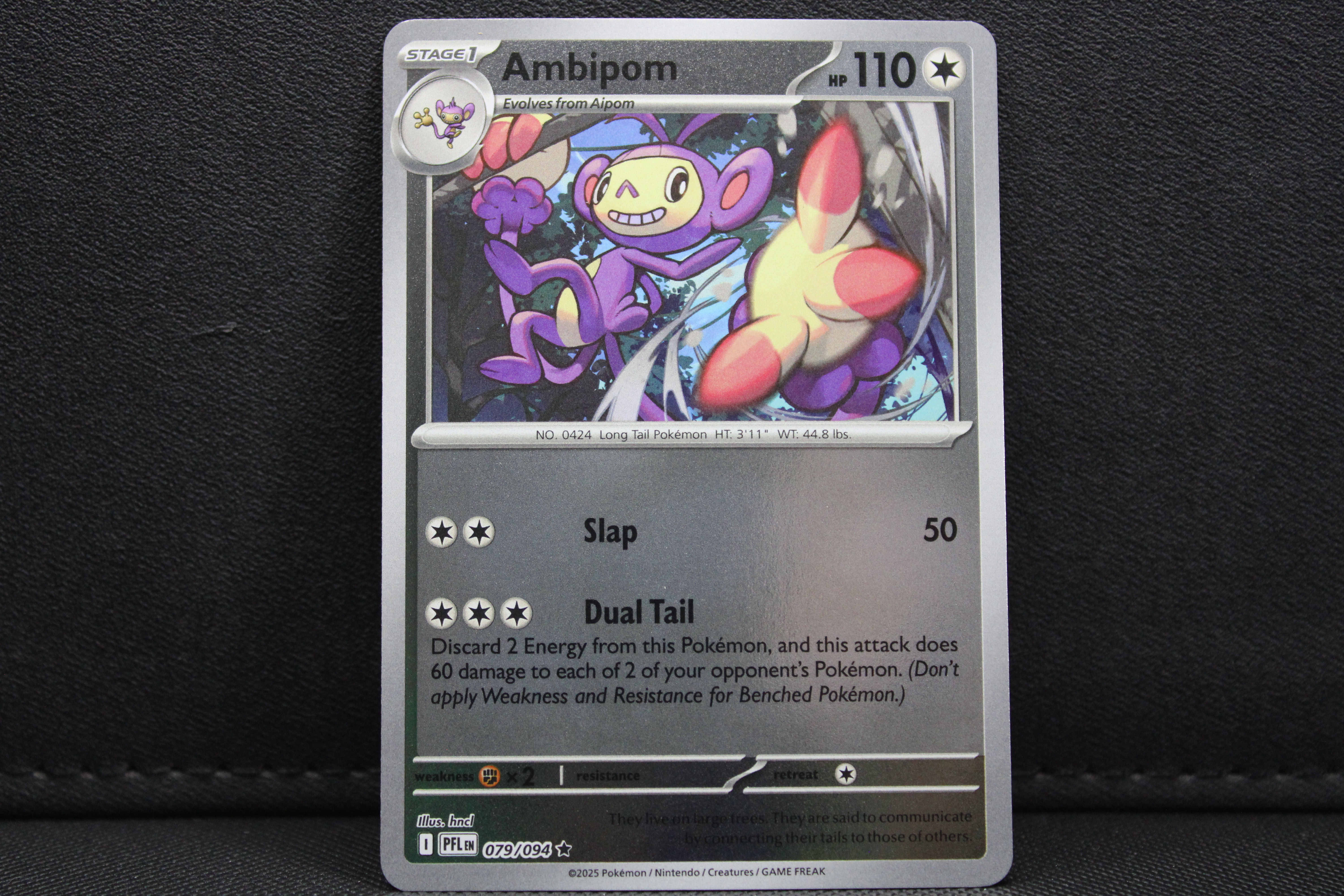 Ambipom 079/094 - Reverse Holo, ME Phantasmal Flames