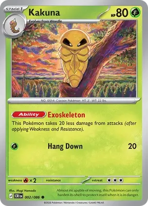 Kakuna 002/086 - Non Holo, ME Chaos Rising