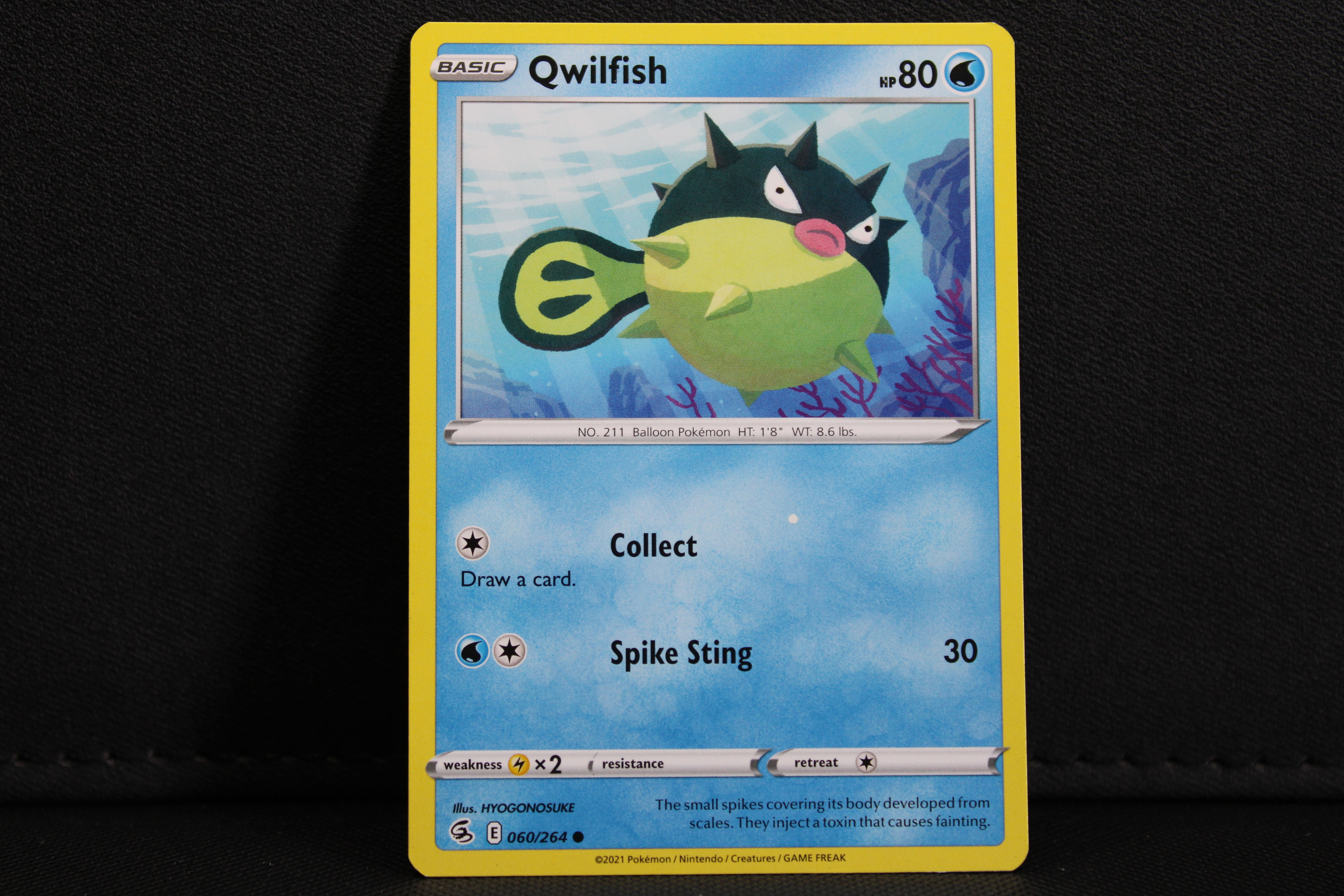 Qwilfish 060/264 - Non Holo, SWSH Fusion Strike