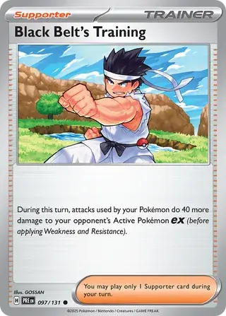 Black Belt's Training 097/131 - Non Holo, SV Prismatic Evolutions